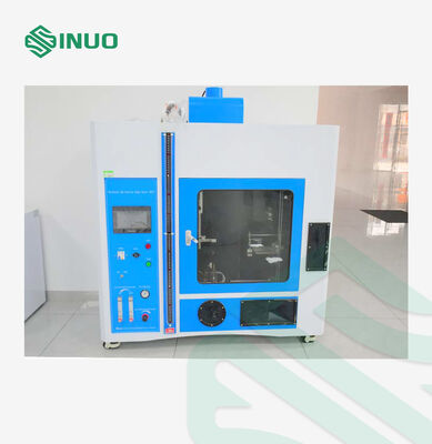 Buon prezzo Camera di prova per fiamme orizzontali e verticali conforme agli standard IEC60695 UL94 con controllo PLC e touchscreen e doppia potenza 50W 500W in linea